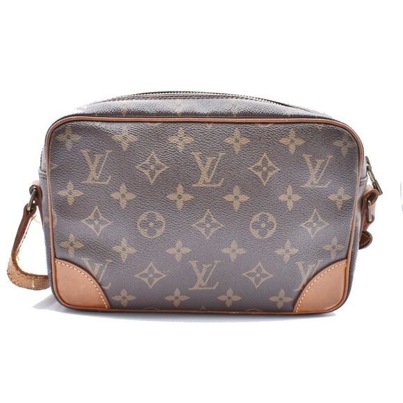 LOUIS VUITTON Trocadero 24 Shoulder Bag Monogram Leather Brown - Picture 3 of 16